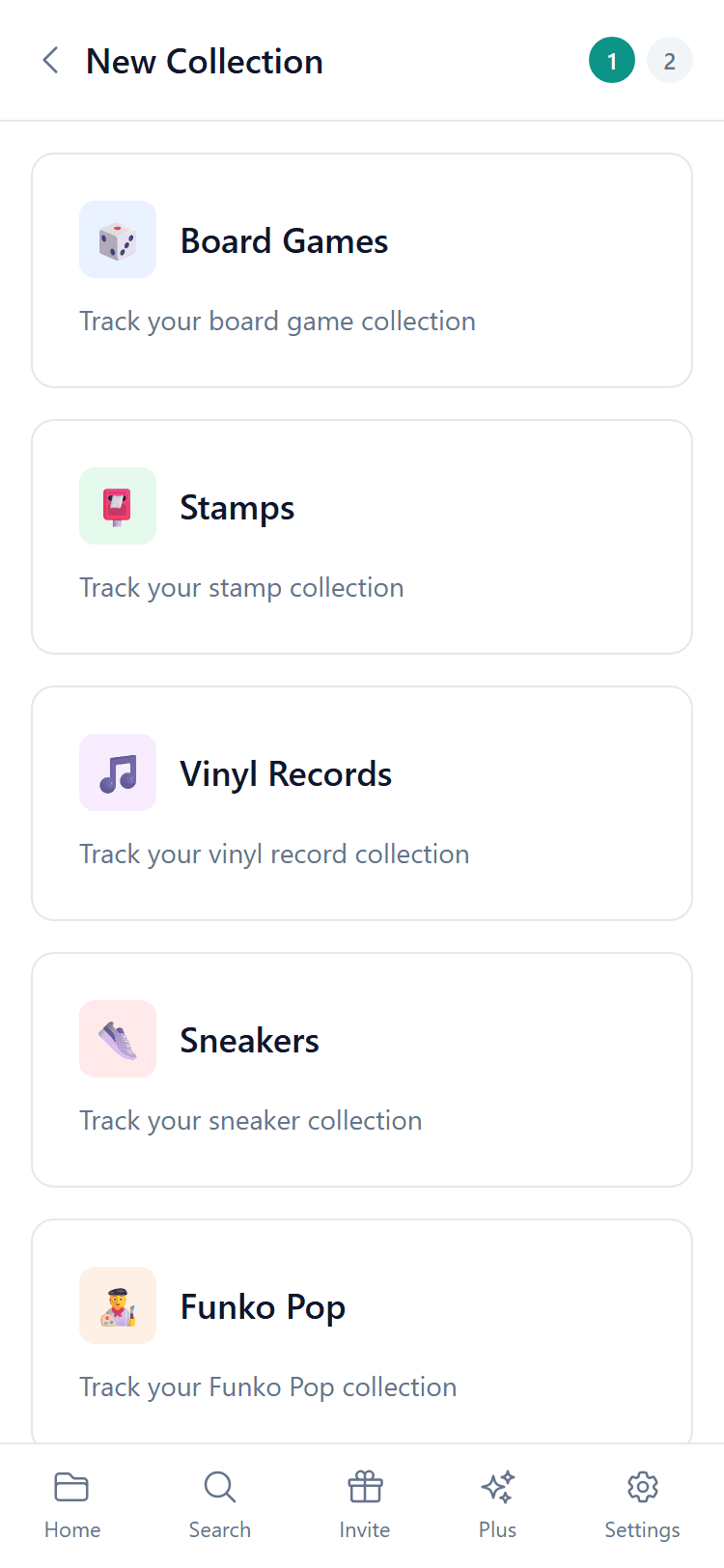 New collection form