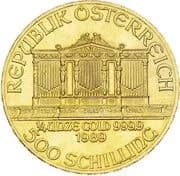 Austria 500 Schilling (Vienna Philharmonic; Gold Bullion Coinage)